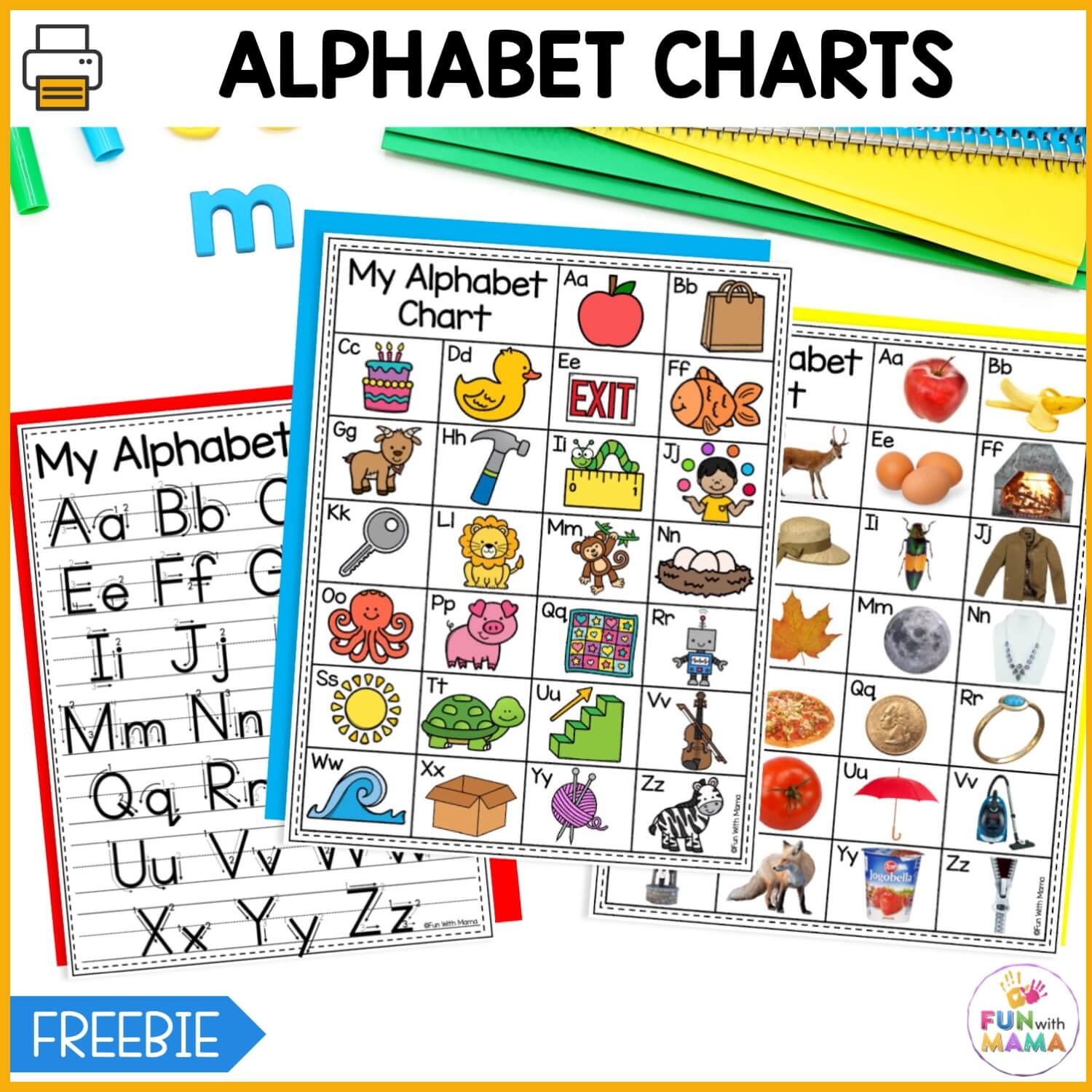 Free ABC Chart Alphabet Printable Free ABC Chart Alphabet Printable