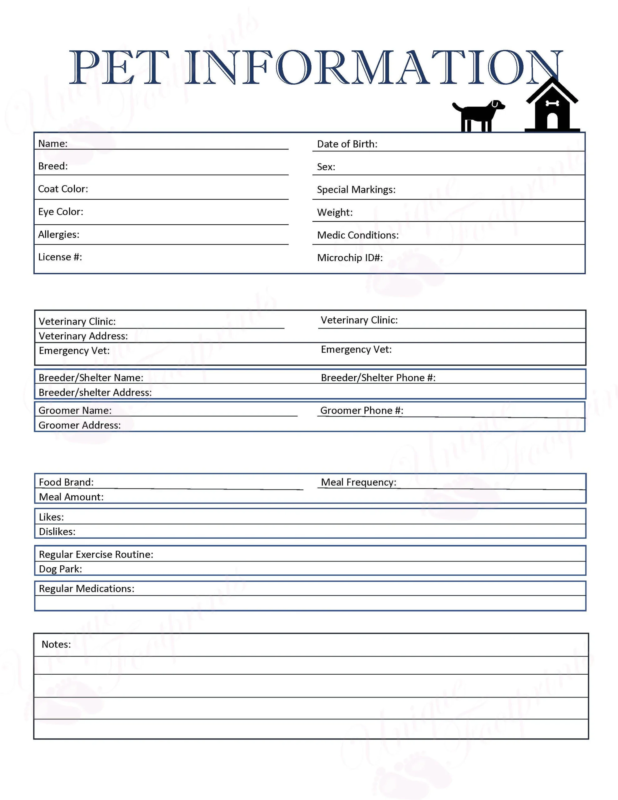Pet Information Sheet dog Care Sheet Dogcare Business Dog Care Business Pet Care Information Pet Day Care Information Dog Care List Etsy Pet Information Sheet dog Care Sheet Dogcare Business Dog Care Business Pet Care Information Pet Day Care Information Dog Care List Etsy