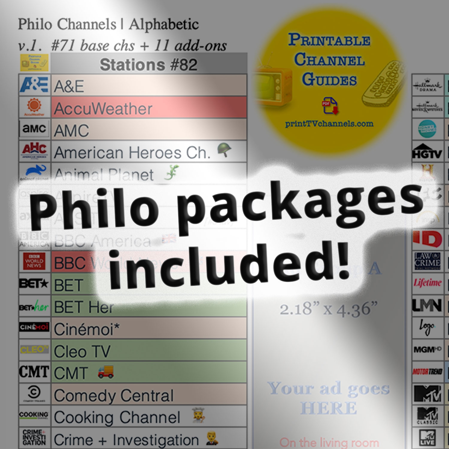 Philo Channel List Printable Philo Channel List Printable