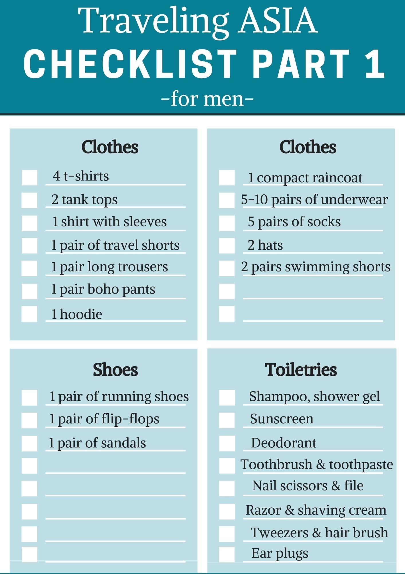 Southeast Asia Packing List For Backpackers 50 Items You ll Need Daily Travel Pill Southeast Asia Packing List For Backpackers 50 Items You ll Need Daily Travel Pill