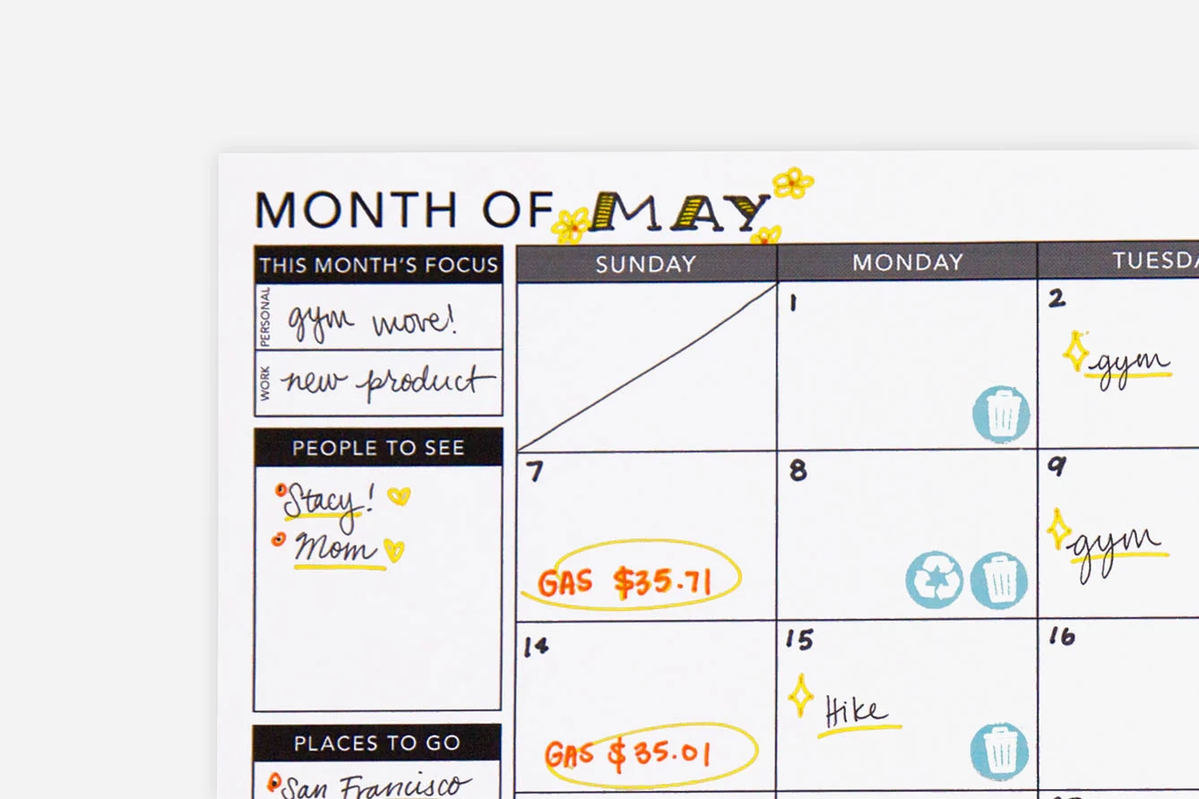Printable 1 Month Planner