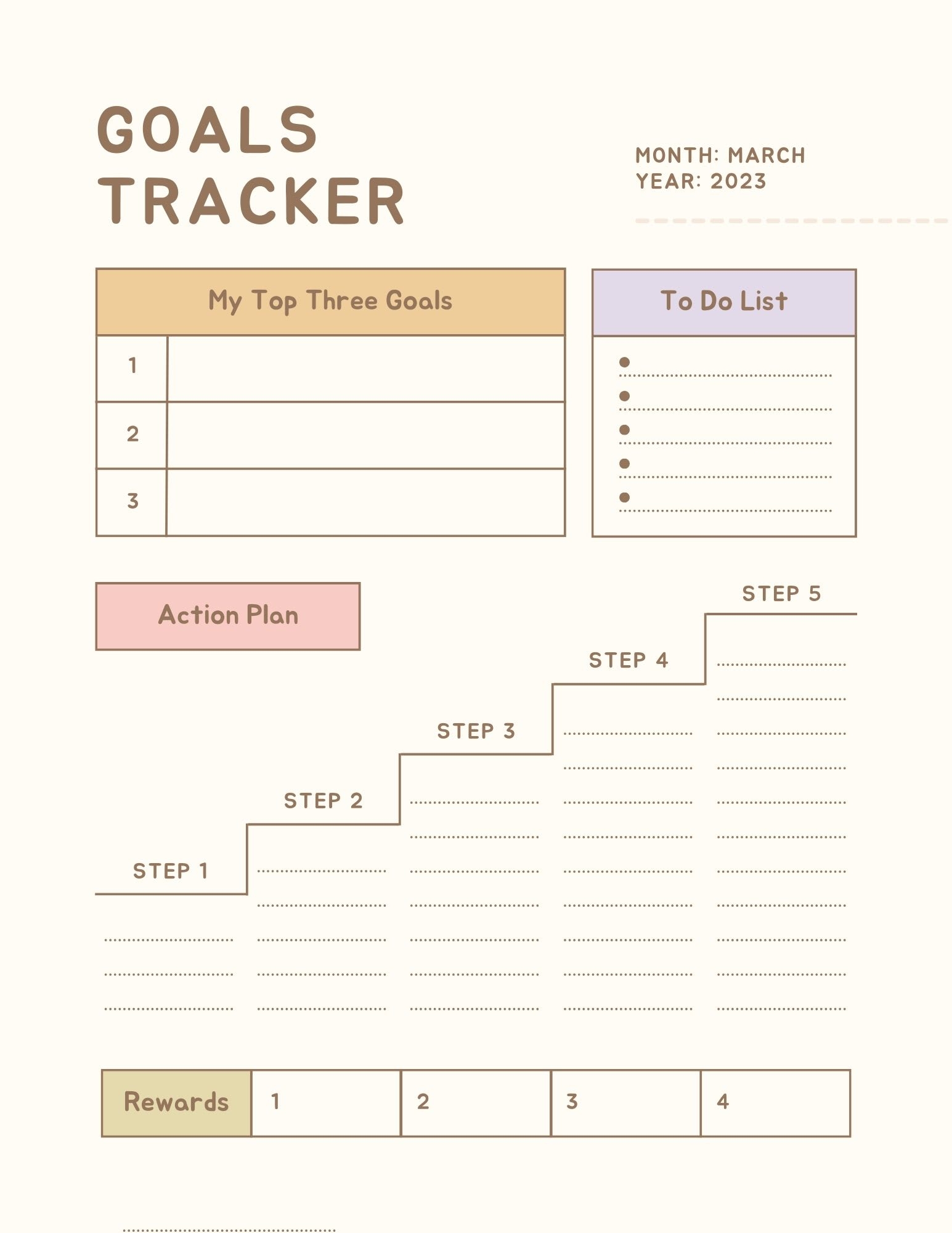 10 Free Printable Goal Setting Worksheets Parade