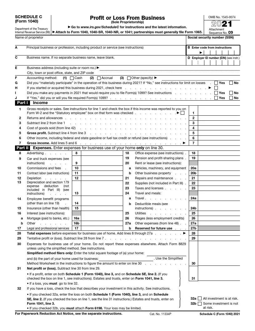 List Printable New Schedules For 1040
