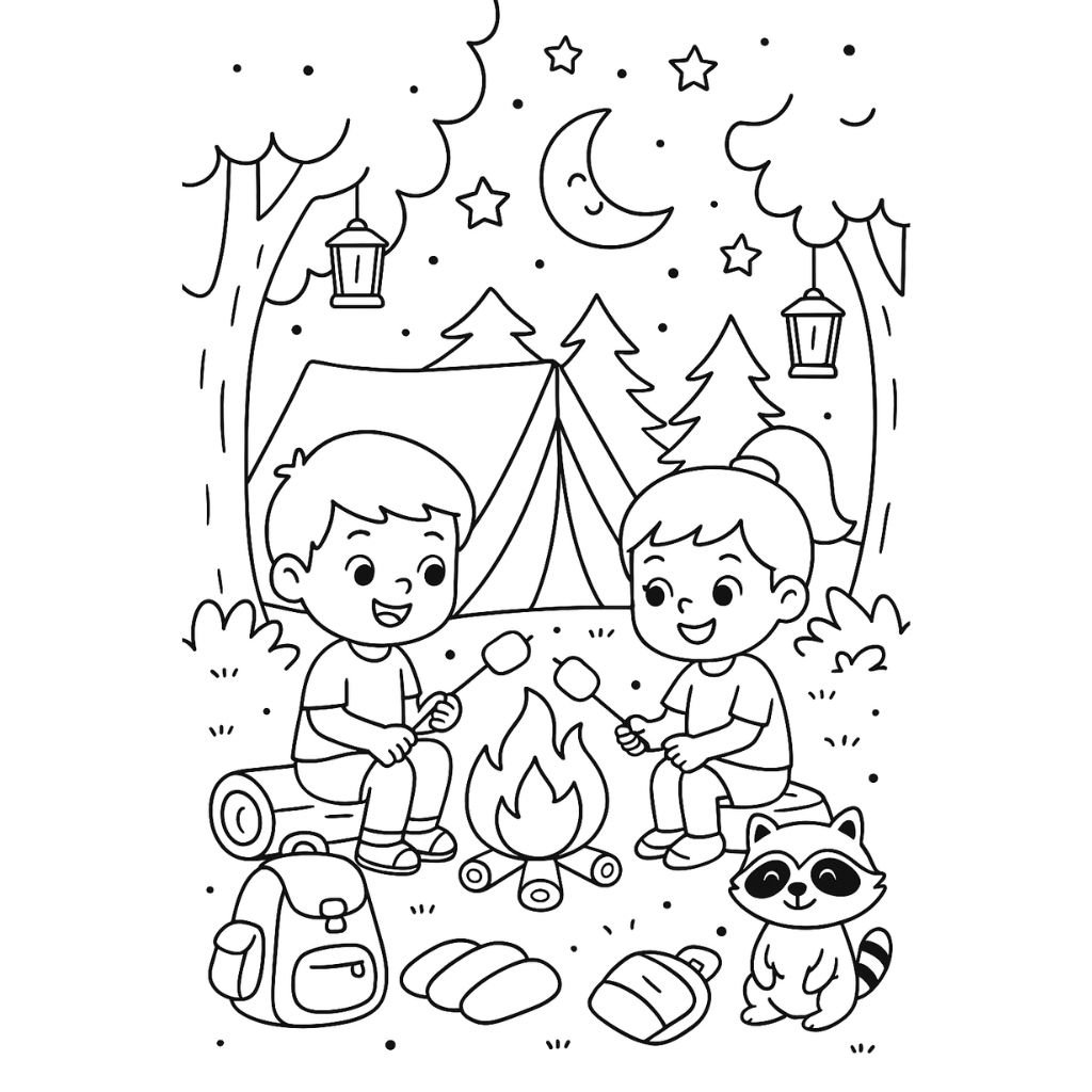 Preschool Outdoor Coloring Sheets Free Printable