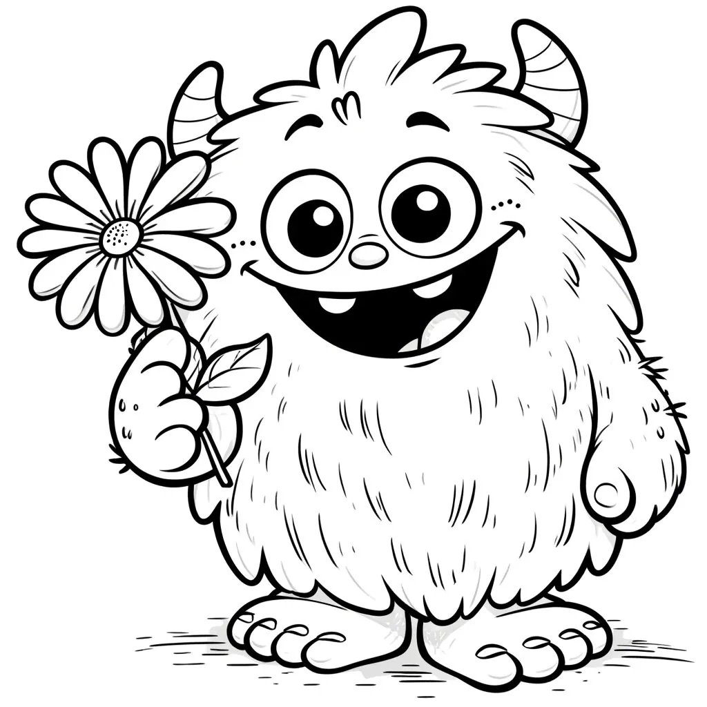 20 Cute Monster Coloring Pages Monster Coloring Pages Cute Monster Coloring Fuzzy Monster Cute Gift Idea Coloring Gift Idea Kids Etsy