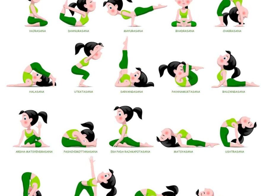 20 Easy Yoga Poses For Beginners with A Free Printable Nerdy Mamma