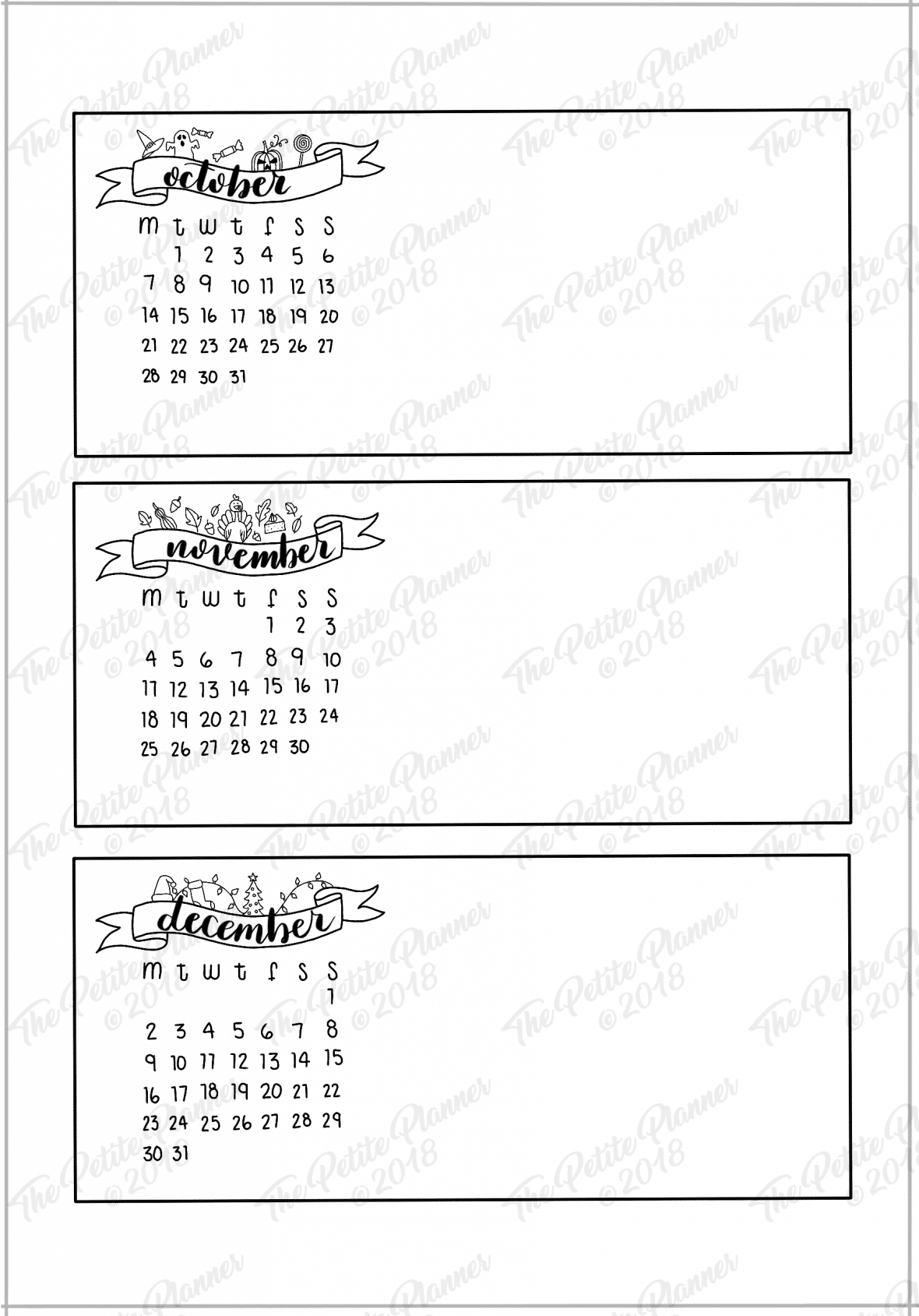 2019 Bullet Journal Future Log Printable The Petite Planner