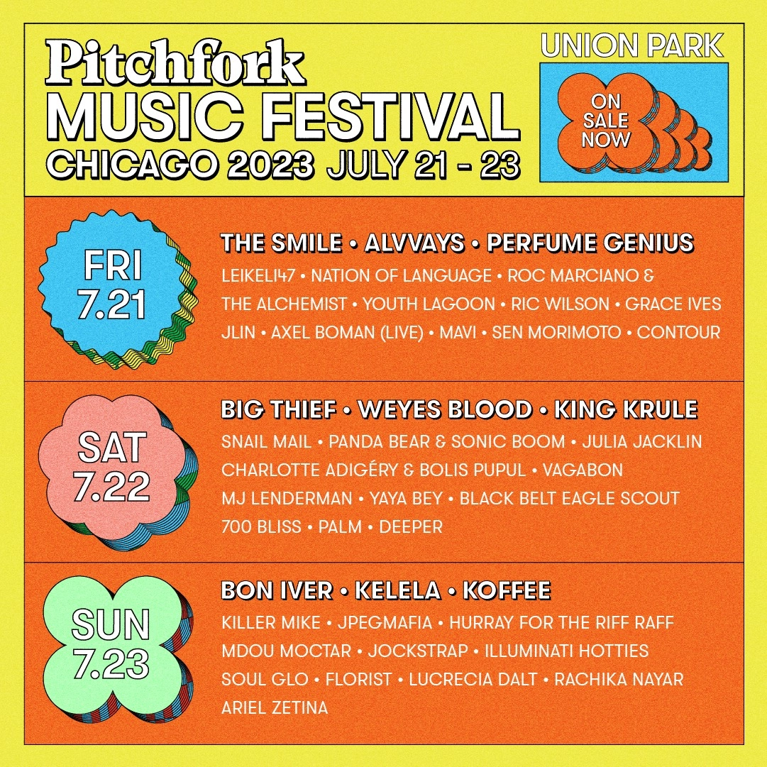 Pitchfork Music Festival 2026 Printable Schedule Pitchfork Music Festival 2026 Printable Schedule