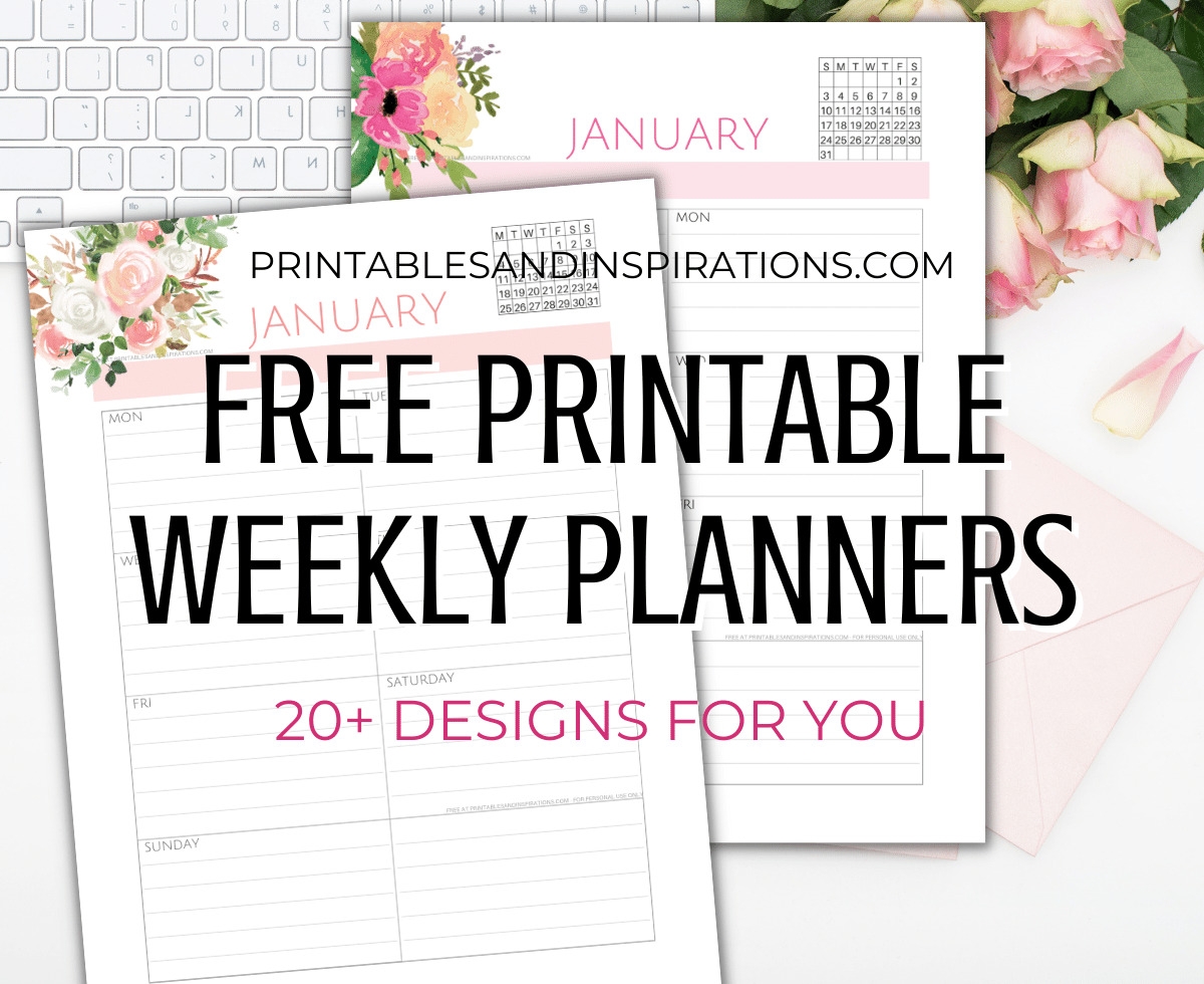 2025-2026 Weekly Planner Printable