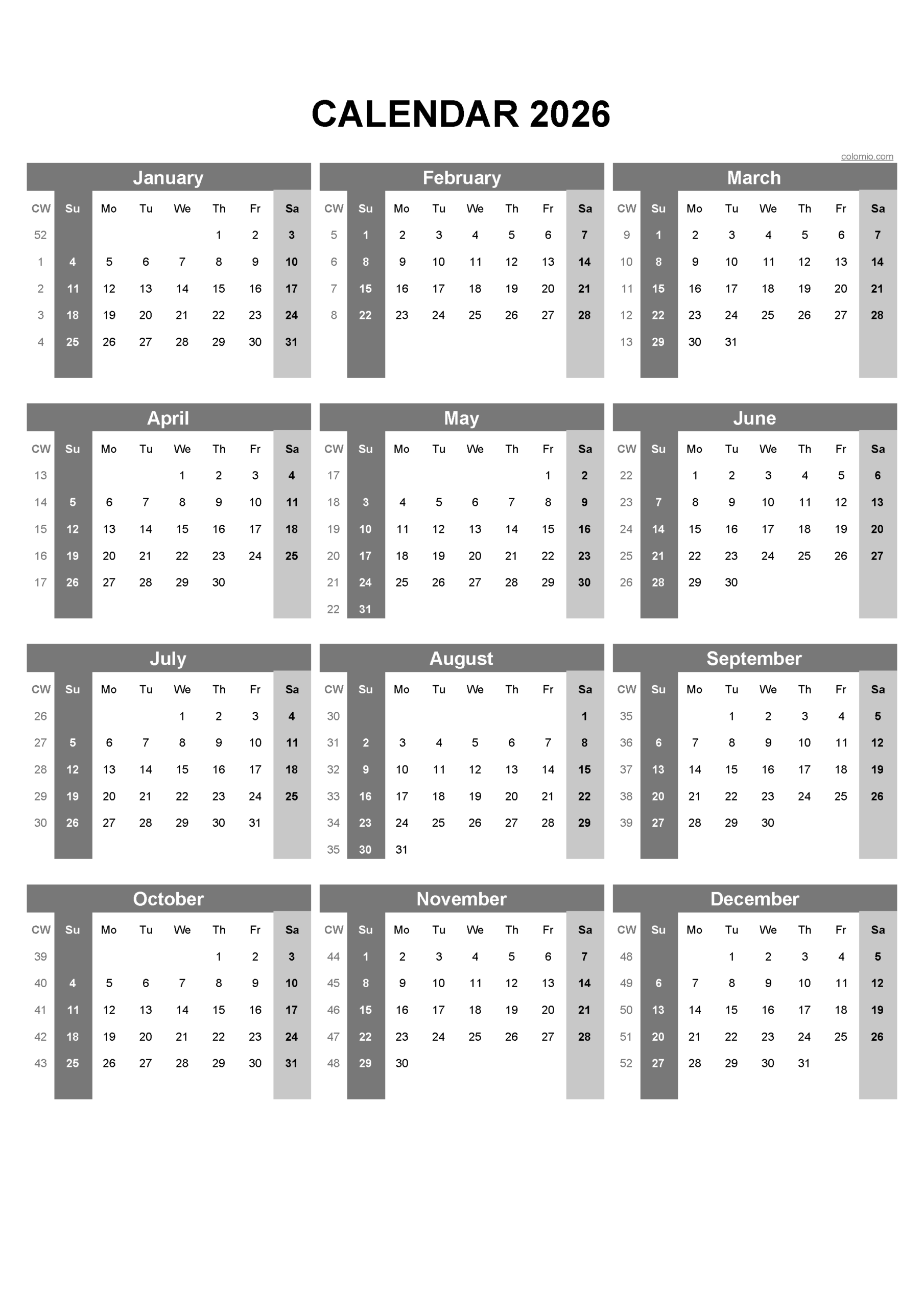 Free 2026 Printable Business Planner