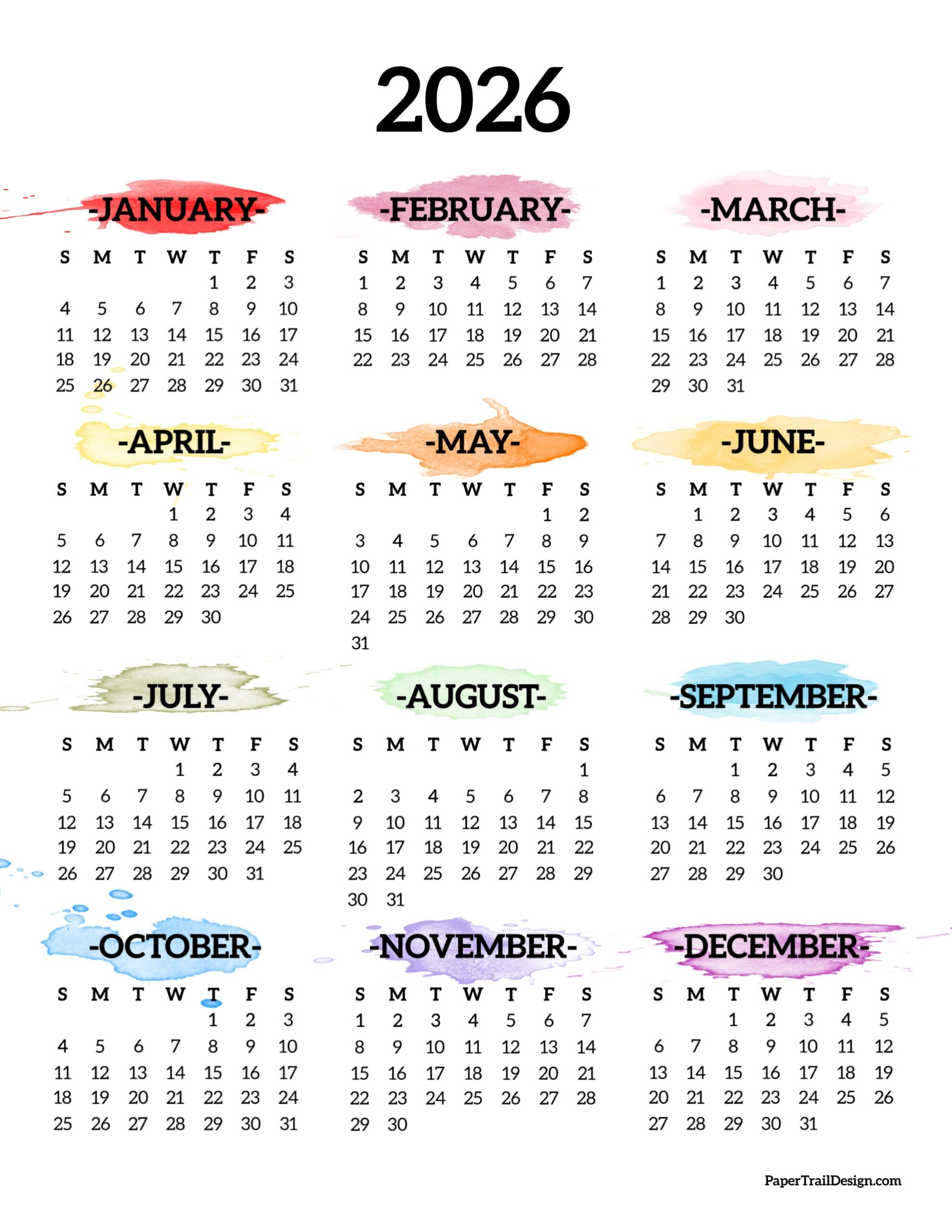 Free Cute Planner Printable 2026