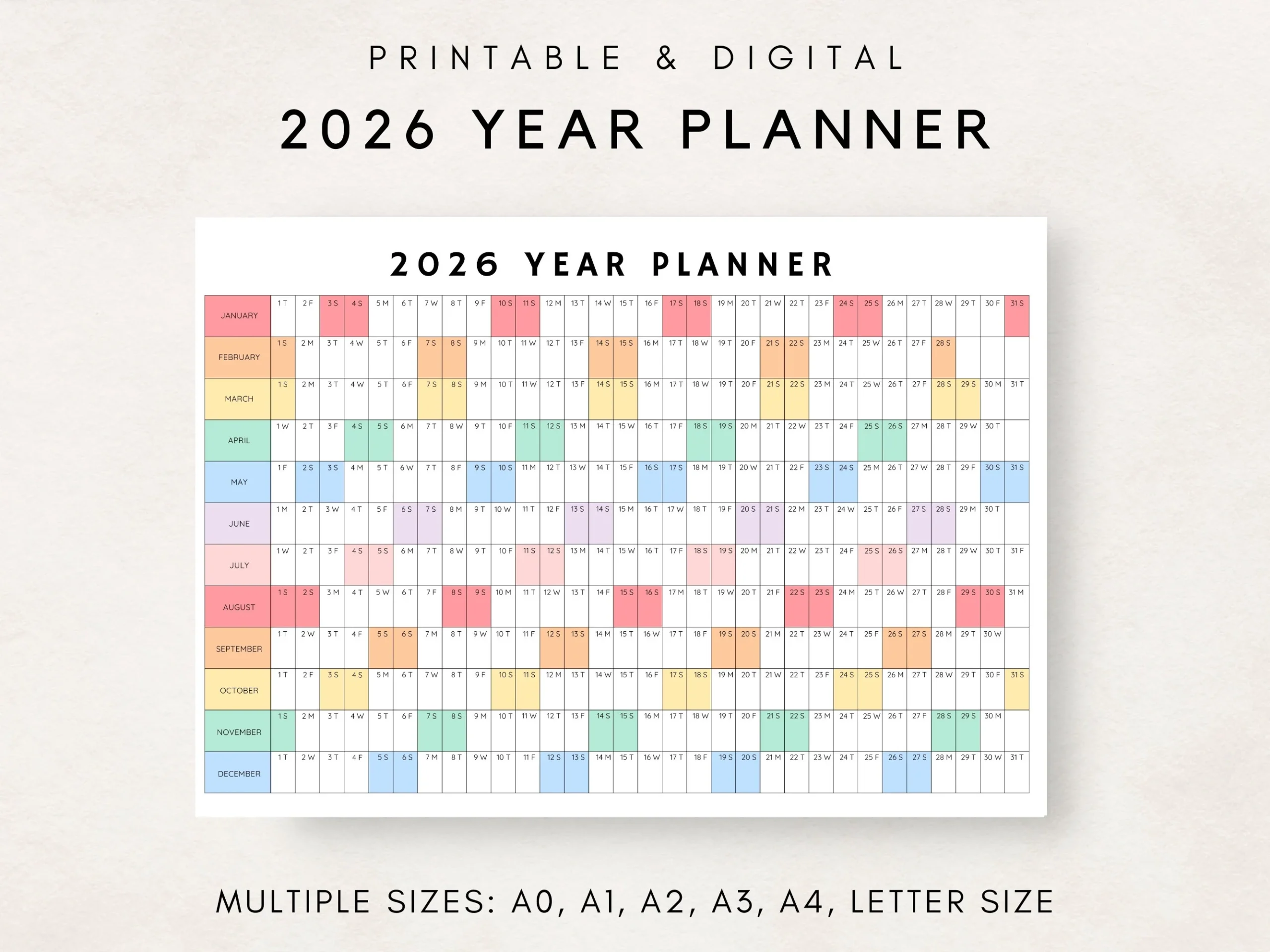 2026 Printable Planner With Weekly Calendar