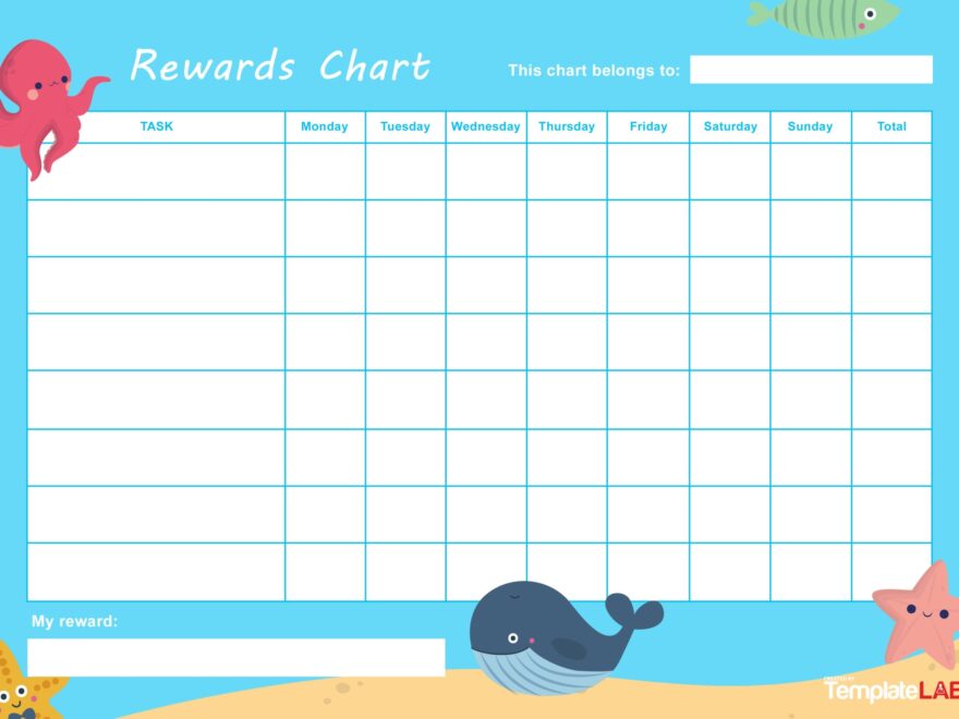 22 Printable Reward Charts For Kids PDF Excel Word