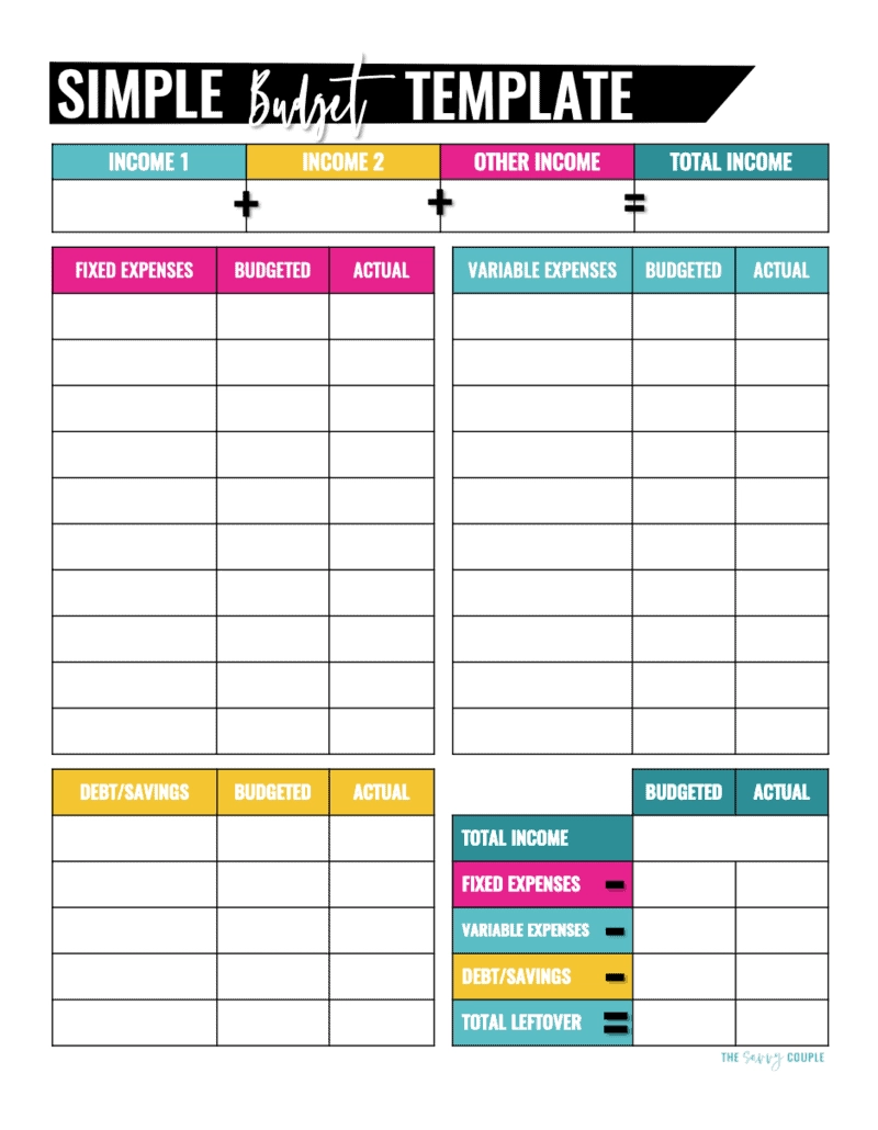 Printable Budget Planner Best