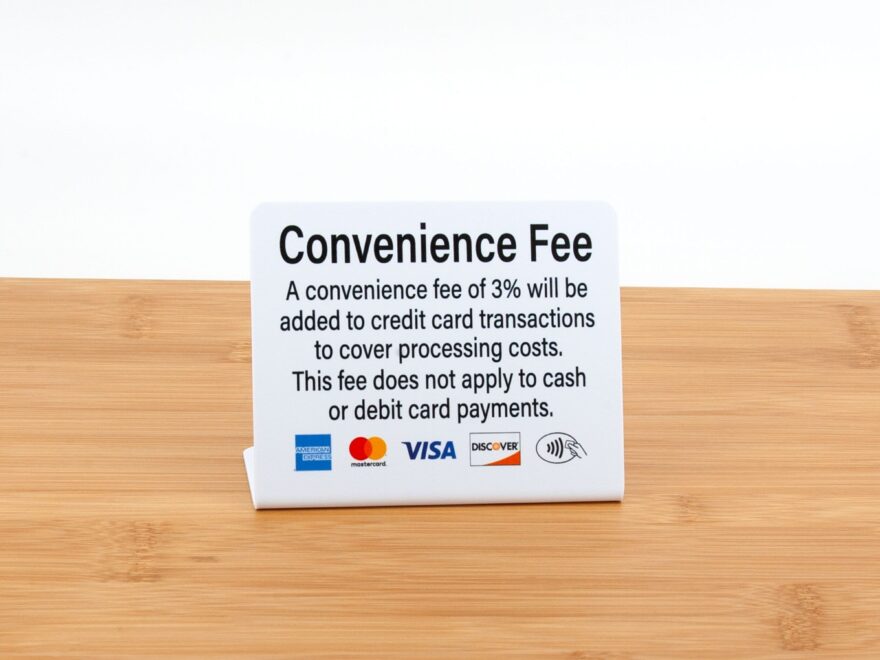 3pk Credit Card Payment Signs W Convenience Fee L Style Counter Sign Business Payment Policy Free Shipping Etsy