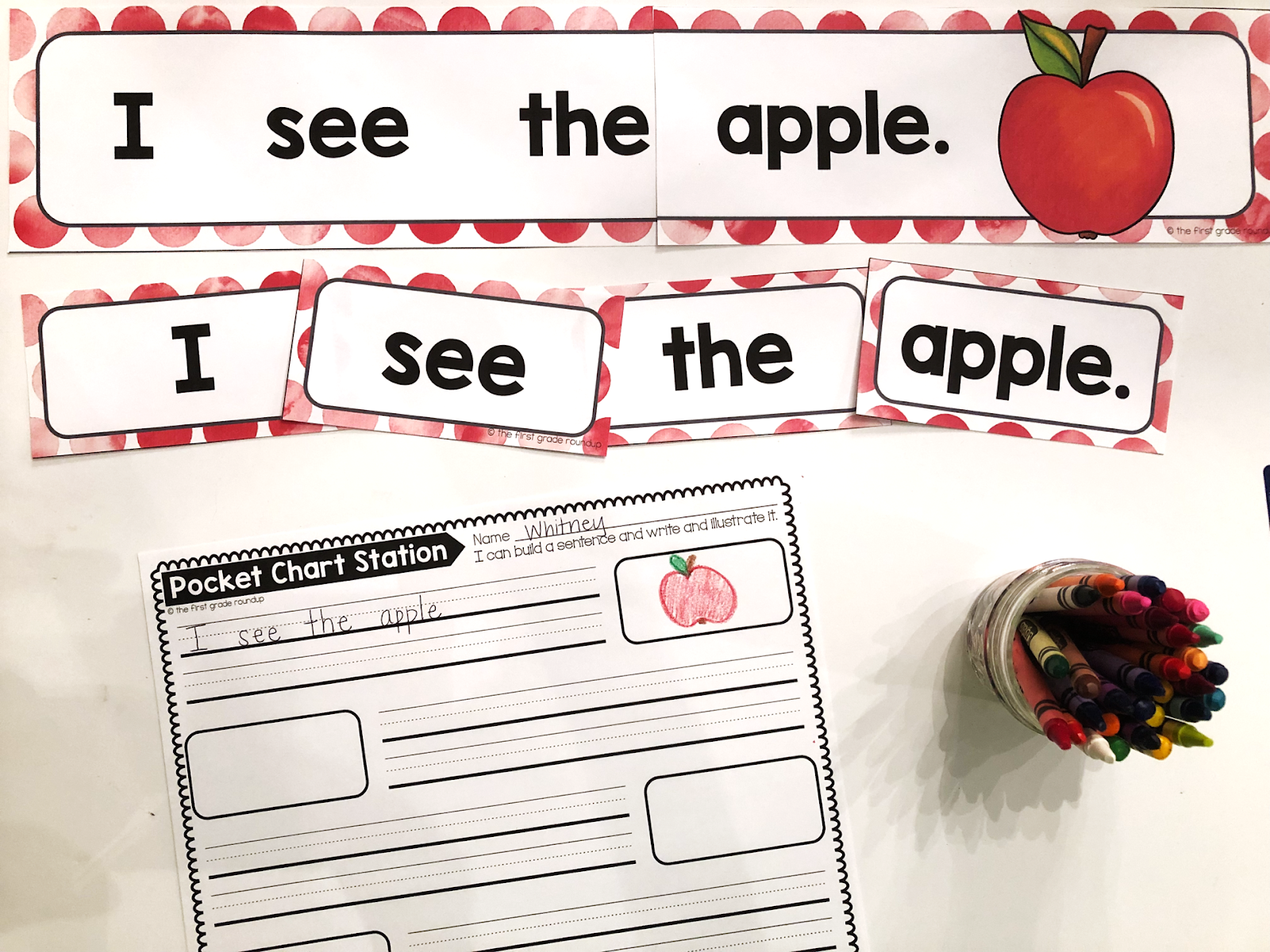 Pocket Chart Sentences Printable