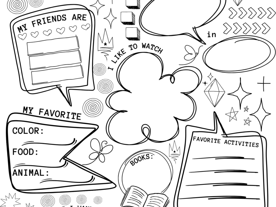 5 Free Printable Worksheets With All About Me Questions For Kids