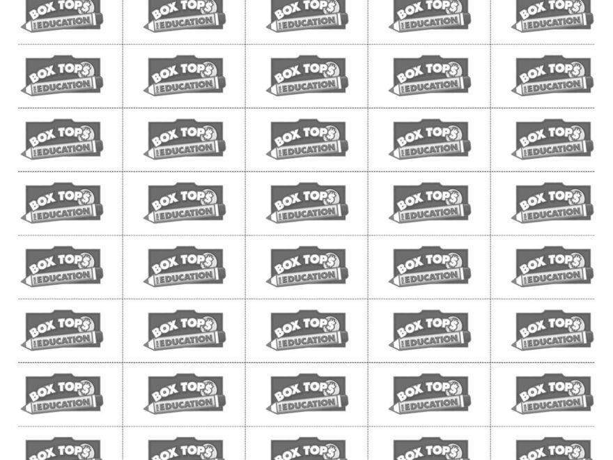 63 Box Tops For Education Collection Sheets Ideas Box Tops Box School Fundraisers