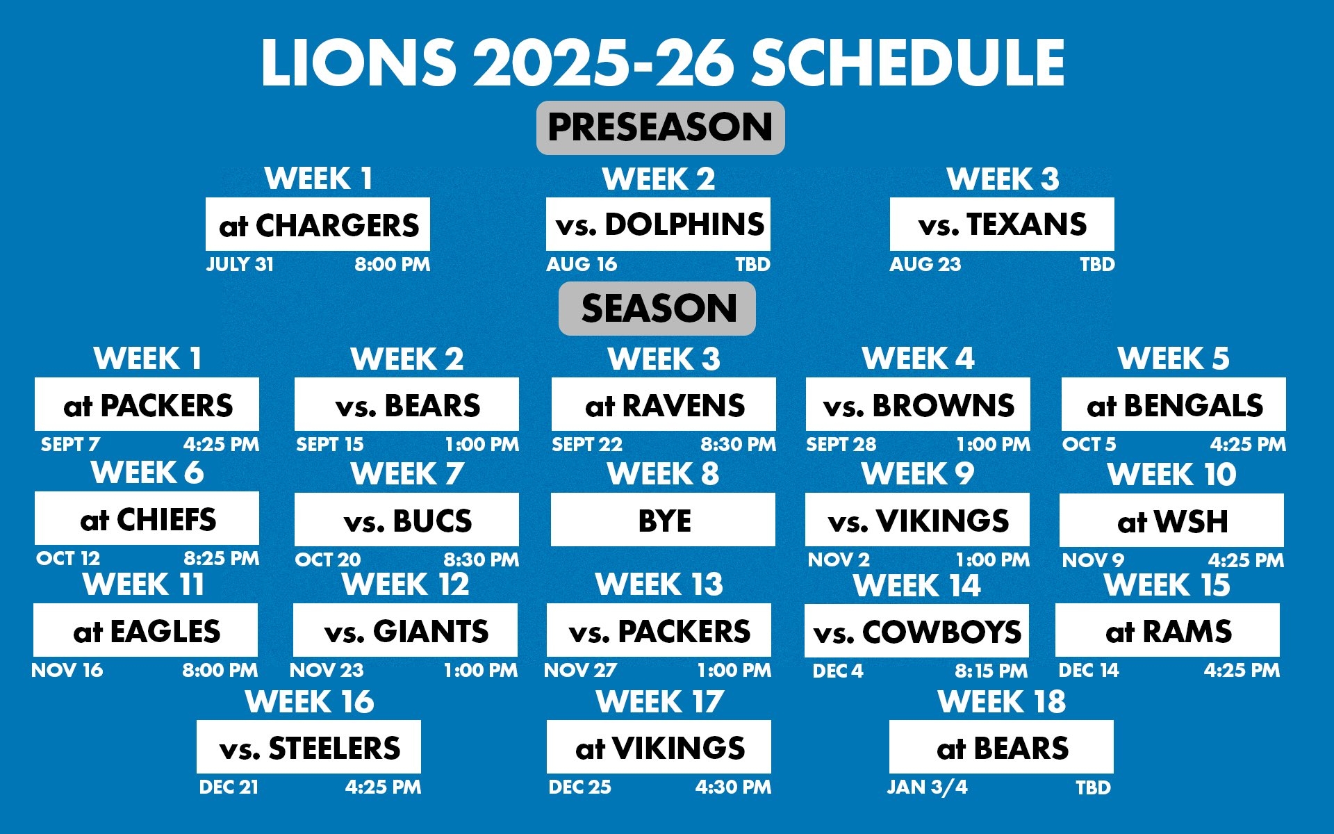 97 1 The Ticket On X The 2025 26 Detroit Lions Schedule How Many Wins This Upcoming Season Lions Https t co h314mUsX97 X