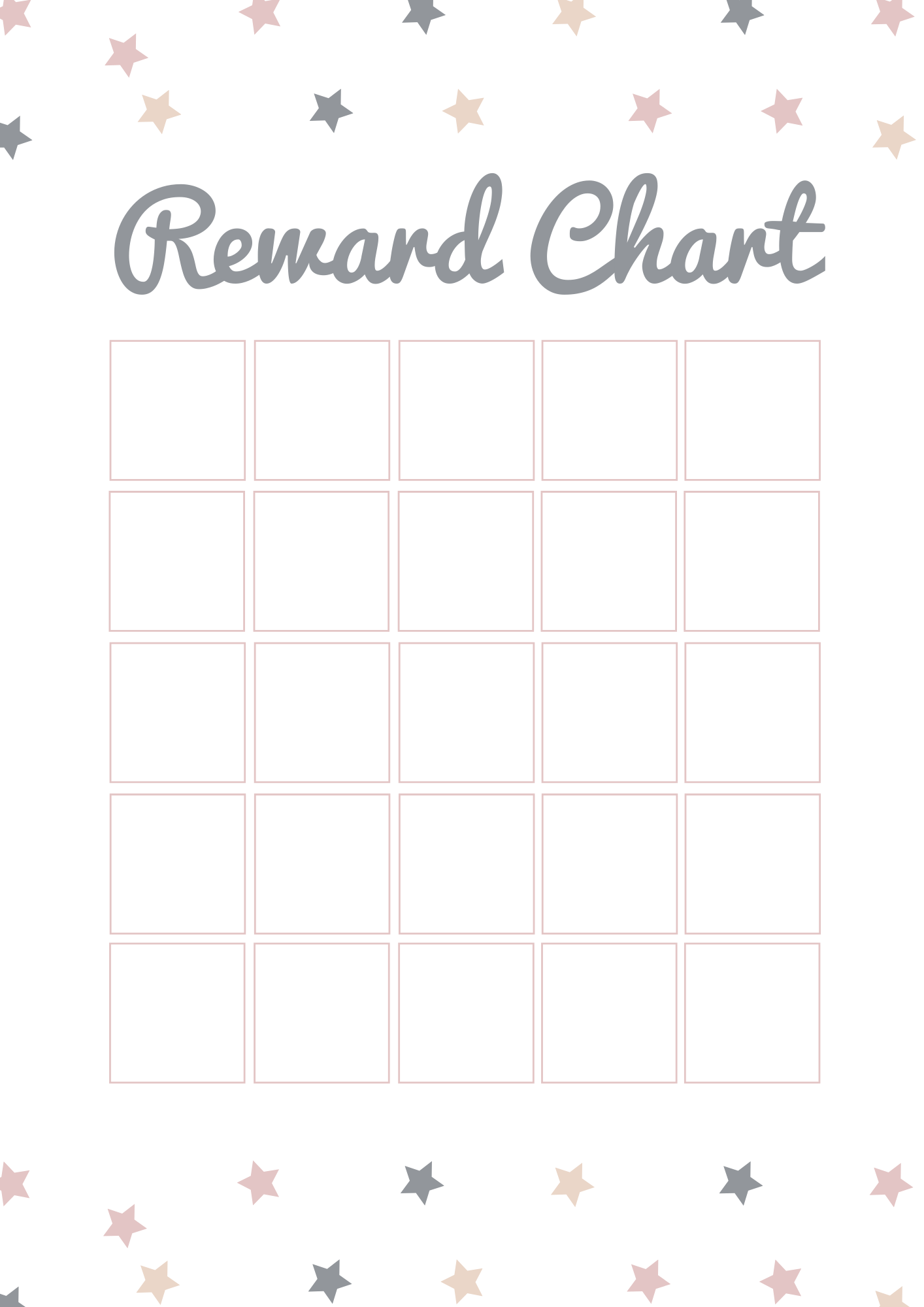 Child Reward Chart Free Printable