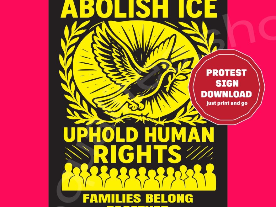 Abolish ICE Printable Protest Sign Families Belong Together Uphold Human Rights Dove Art Instant Download 4 Sizes Included Etsy Sweden