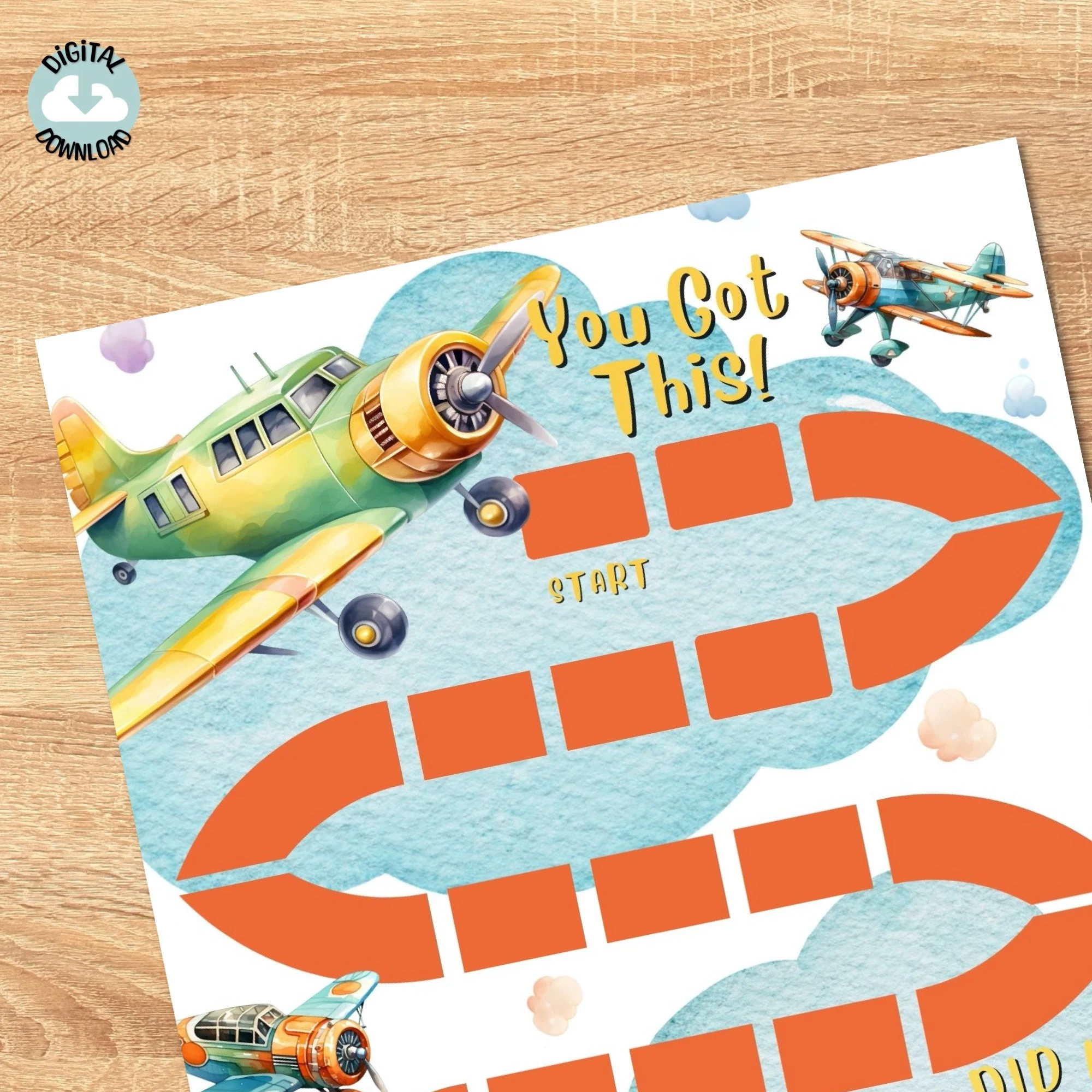 Free Printable Behavior Charts With Airplanes