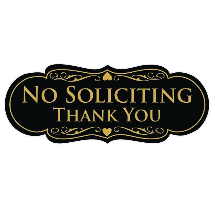 No Soliciting Thank You Sign Printable No Soliciting Thank You Sign Printable