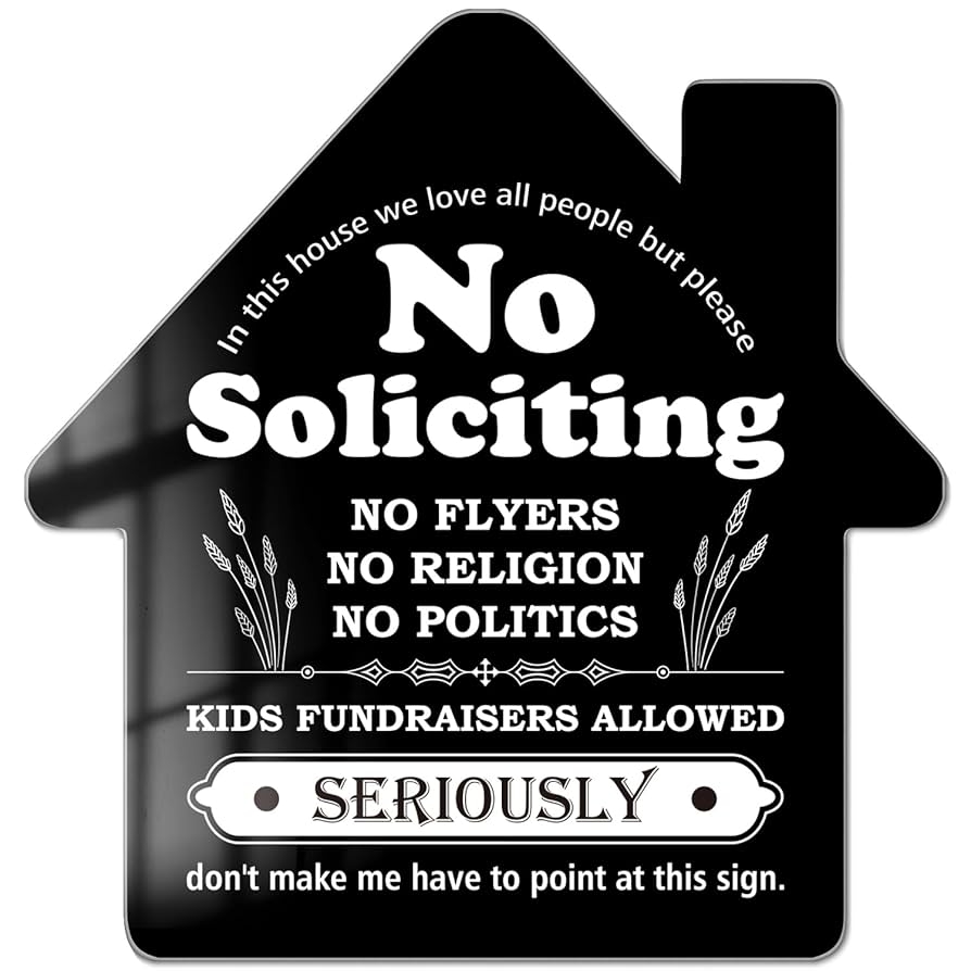 Printable No Religious Soliciting Sign Printable No Religious Soliciting Sign