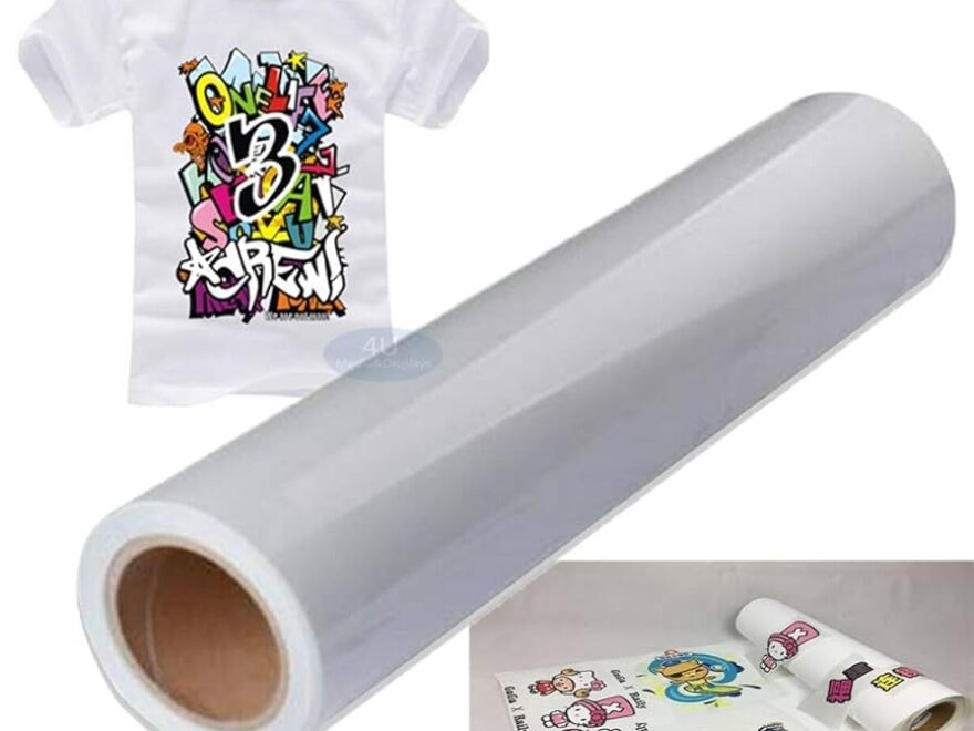 Amazon Tiger Hoo Heat Press Transfer Printable And Cutting PU Vinyl Film Matte White 24 x50ft roll For All Color T Shirt it Is Suitable For Eco Solvent Latex UV Inkjet Printers Office Products