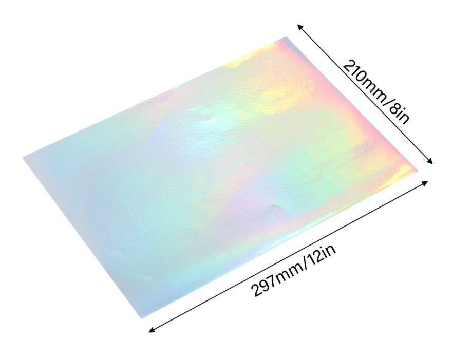 Amazon Tyenaza 20 Sheets Holographic Printable Sticker Paper A4 8 X 12 Inches Inkjet Adhesive Printing Paper Waterproof Inkjet Laser Printer Vinyl Sticker Paper Office Products