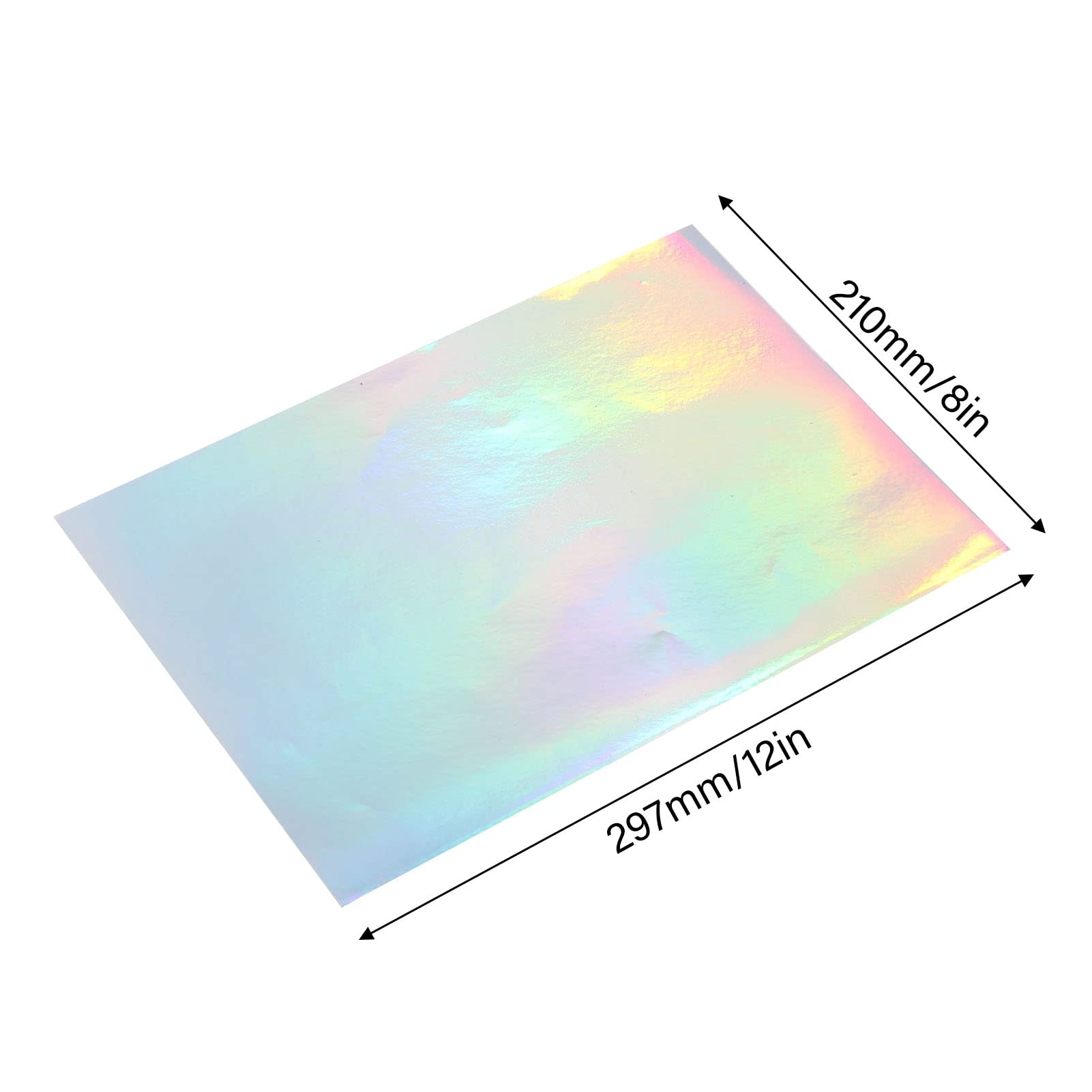 Amazon Tyenaza 20 Sheets Holographic Printable Sticker Paper A4 8 X 12 Inches Inkjet Adhesive Printing Paper Waterproof Inkjet Laser Printer Vinyl Sticker Paper Office Products