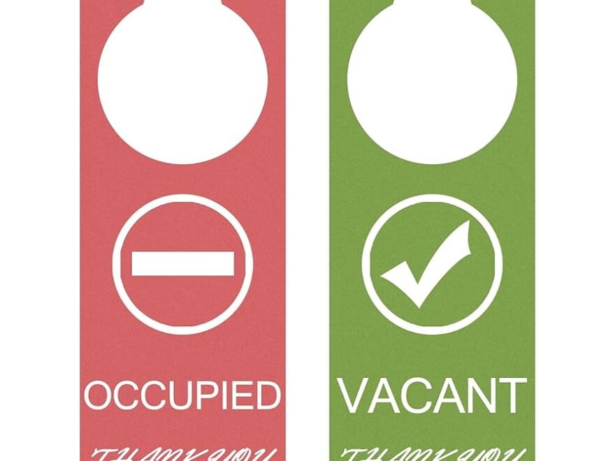 Amazon Vacant Occupied Sign 2Pack For Home Office Restroom Conference Hotles Hospital Door Hanger Sing Tells Whether Room Vacant Or Occupied 9 X 3 Office Products