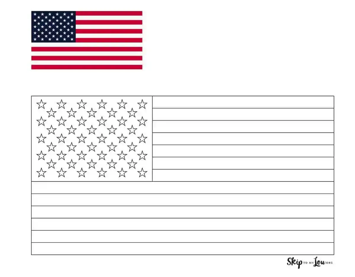 Printable American Flag Coloring Sheet Printable American Flag Coloring Sheet