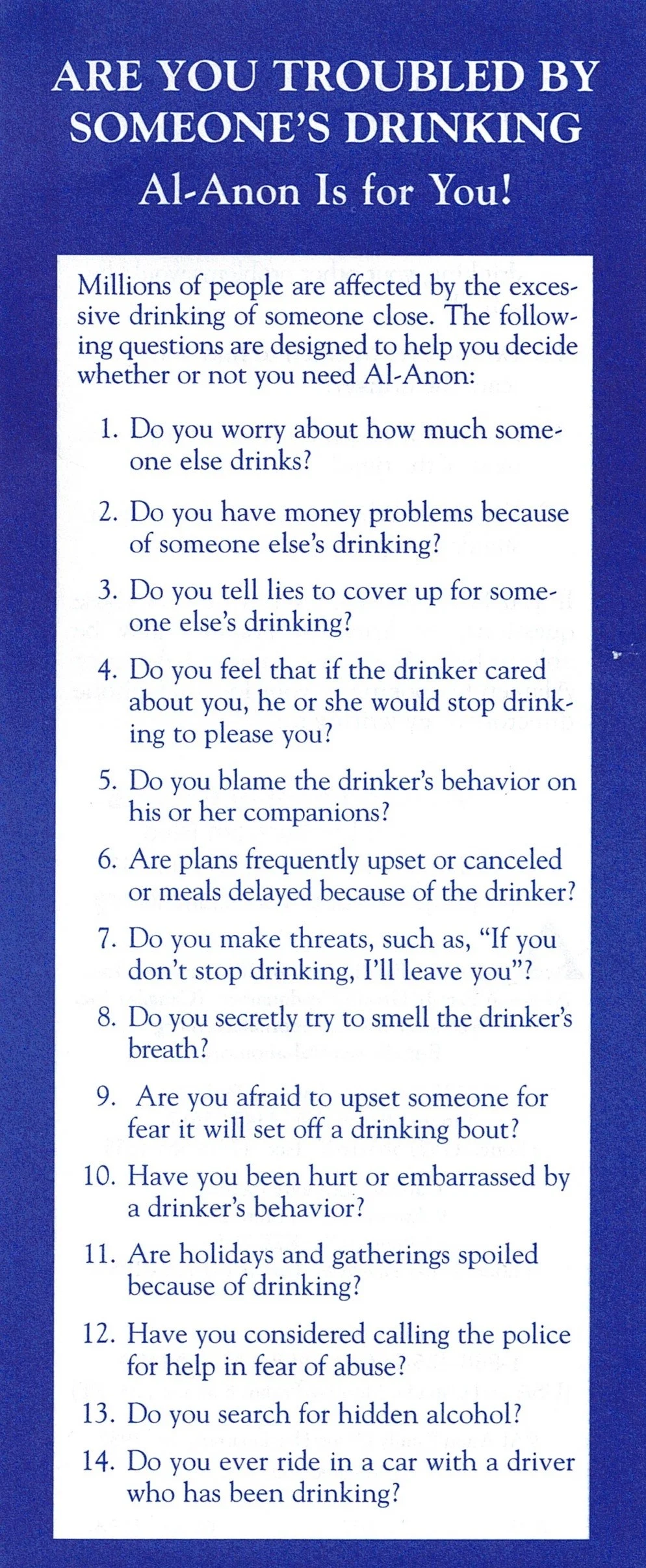 Printable List Of Alanon Meetings