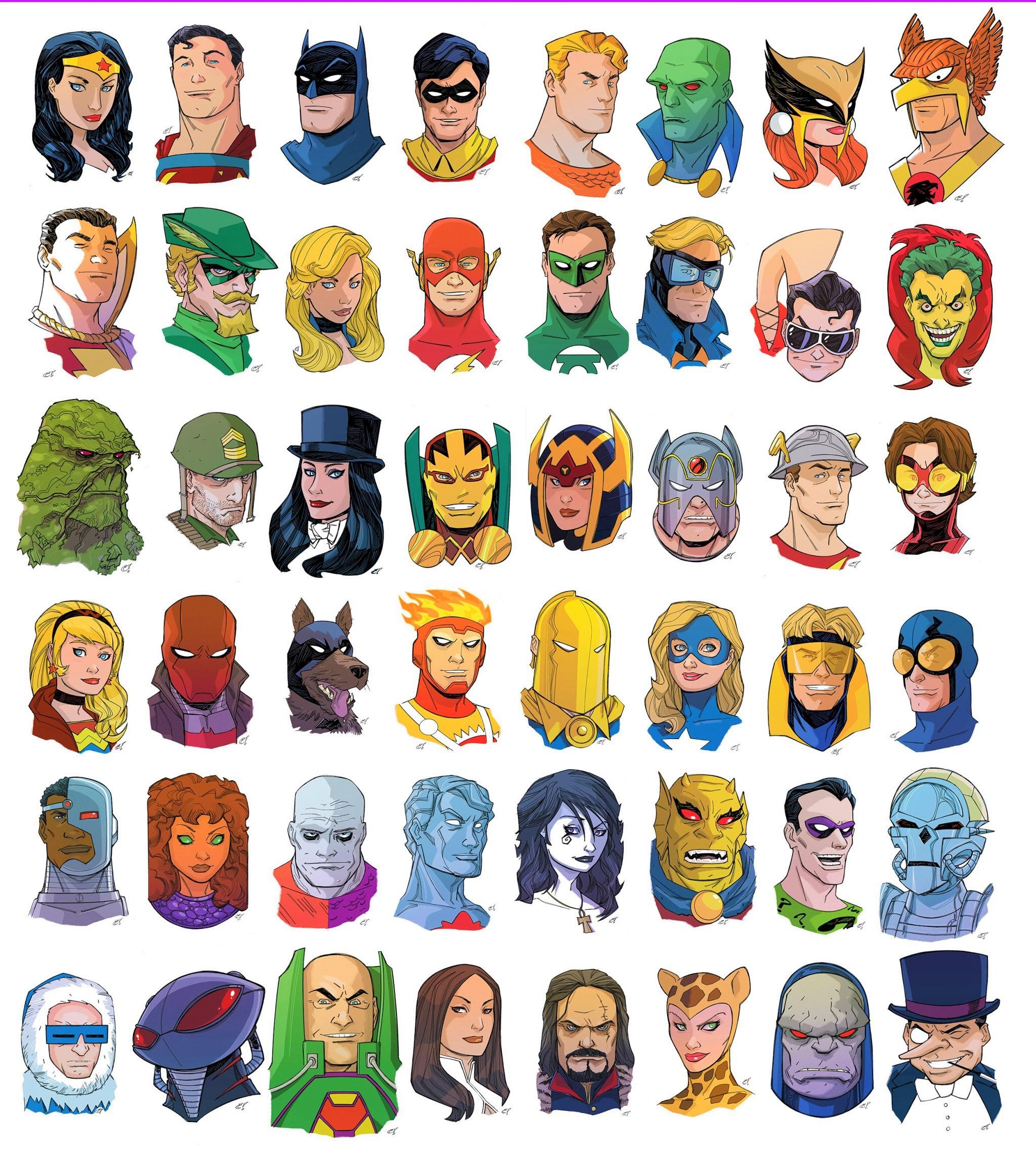 Artwork DC Superheroes And Supervillains By Craig Rousseau R DCcomics