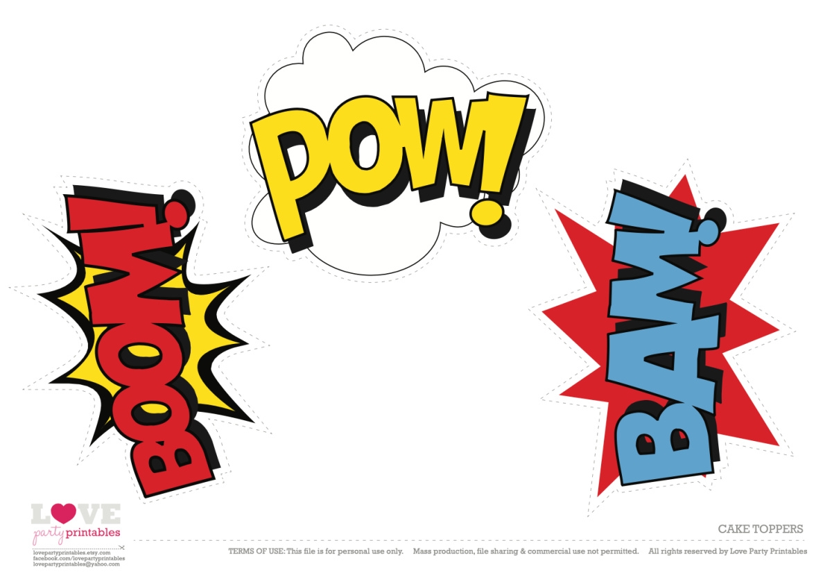 Free Printable Superhero Signs