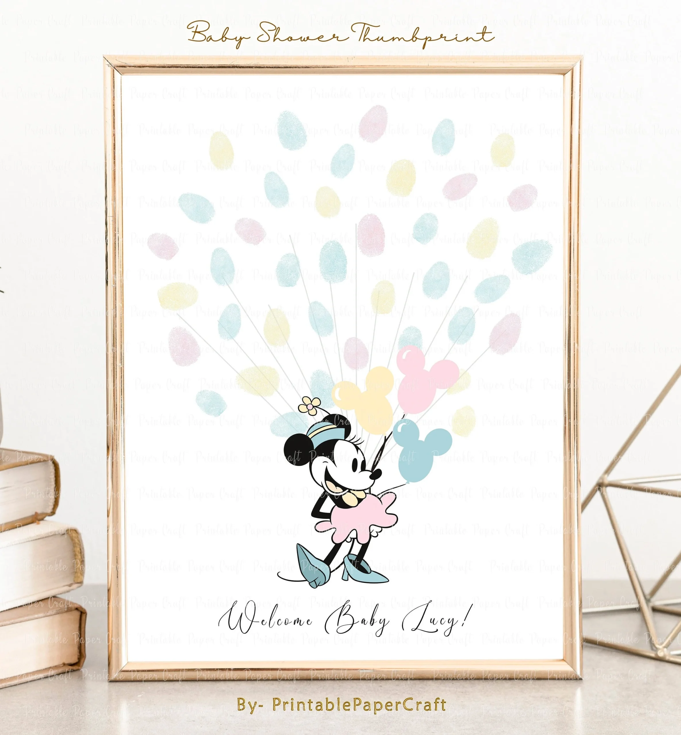 Baby Shower Thumbprint Guestbook Babyland Party Decor Shower Fingerprint Sign Magical Birthday Party Supplies 1st Birthday Small World Etsy