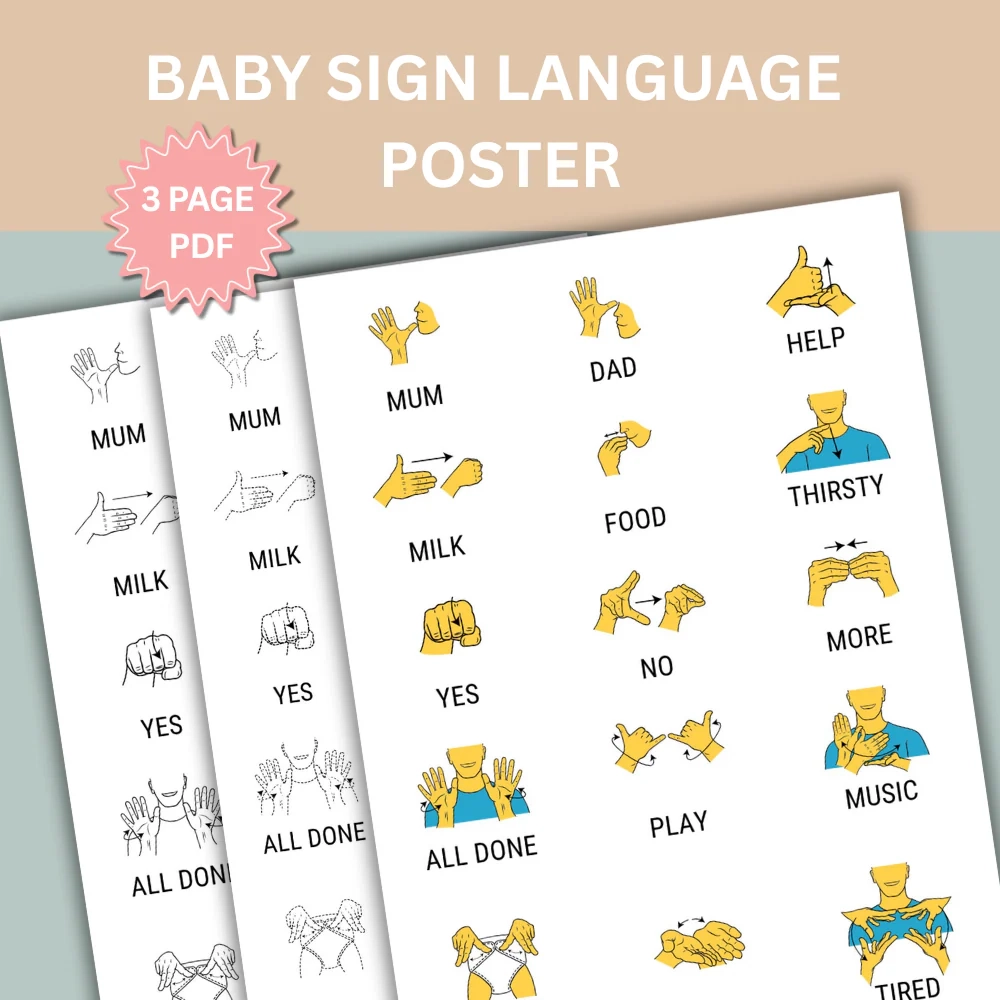 Beginners Baby Sign Language Printable