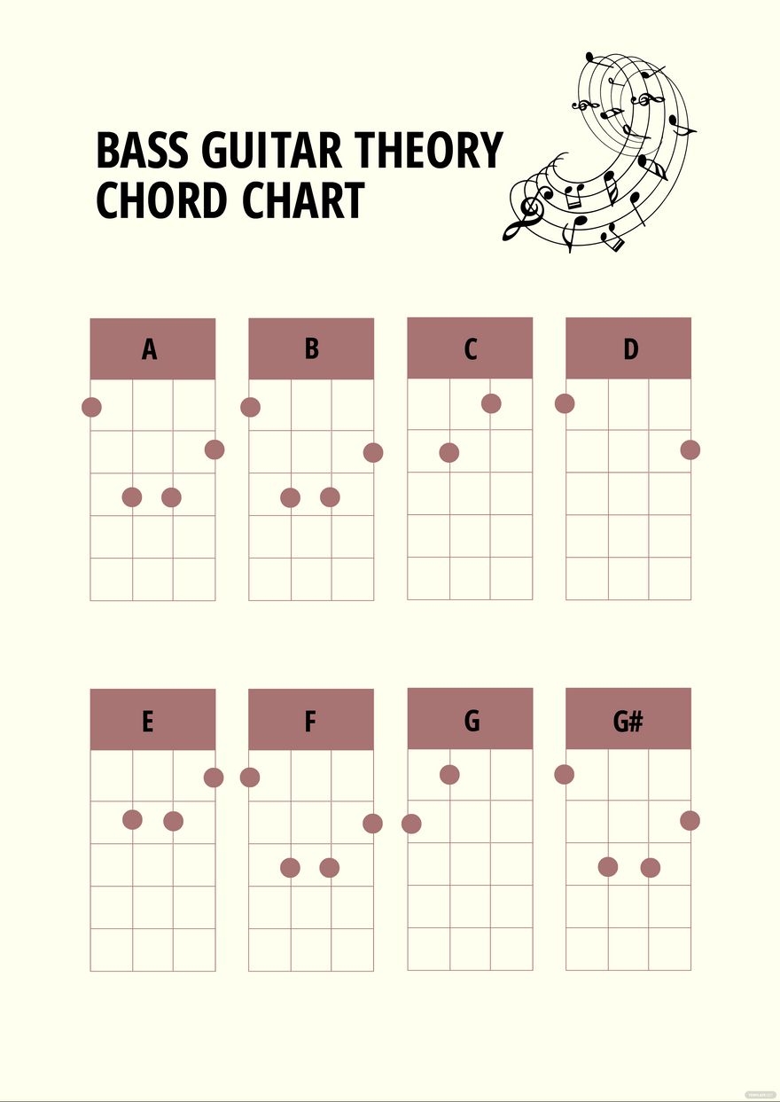 Bass Guitar Chord Chart Printable