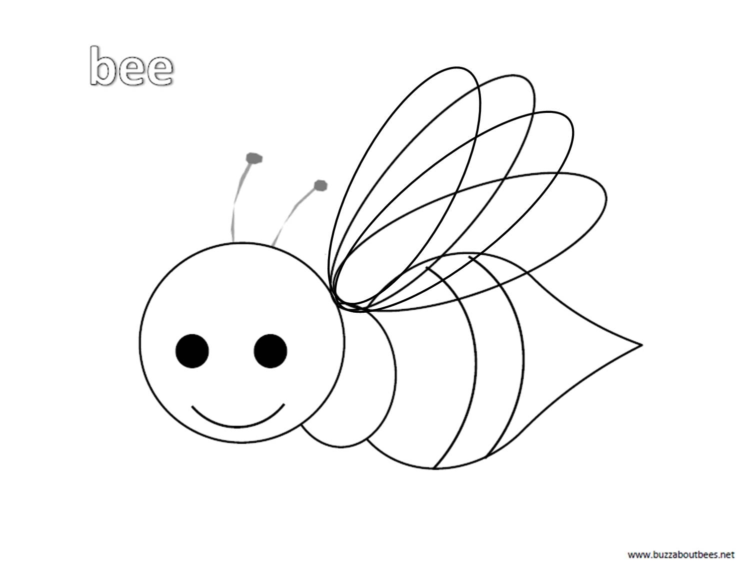 Bee Coloring Sheet Printable