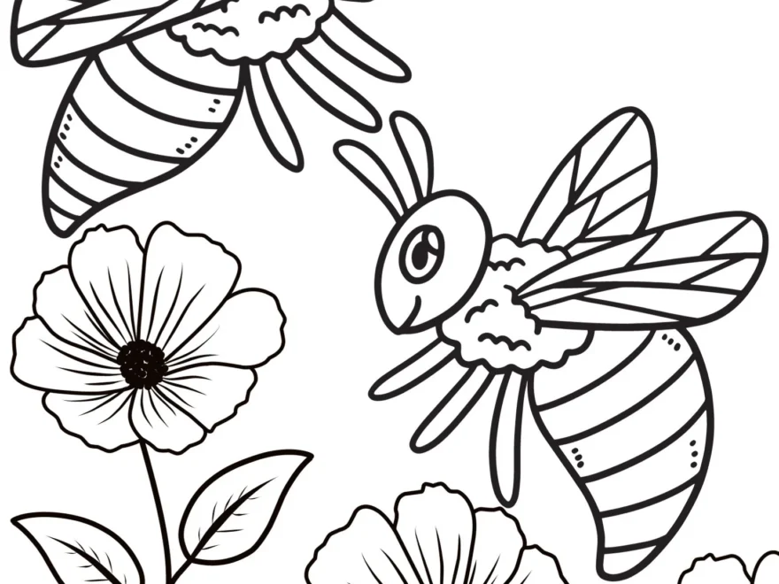 Bee Coloring Pages To Print Crafty Morning