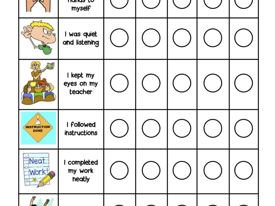 Behavior Charts For Kids