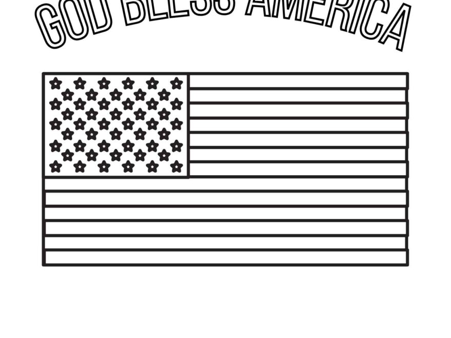 Best 10 American Flag Coloring Pages Little Sprout
