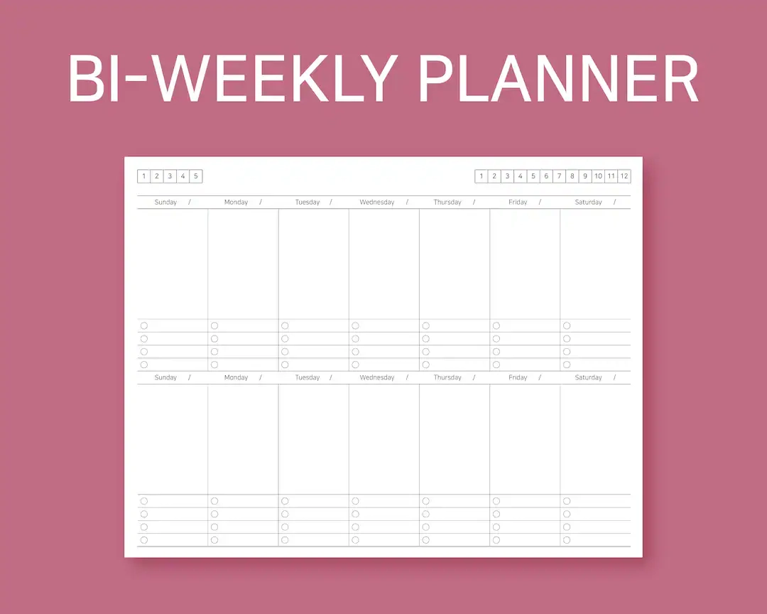 Bi weekly Planner Bi weekly Planner Printable Bi weekly Planner PDF Bi weekly Schedule Bi weekly Schedule Planner Etsy Bi weekly Planner Bi weekly Planner Printable Bi weekly Planner PDF Bi weekly Schedule Bi weekly Schedule Planner Etsy