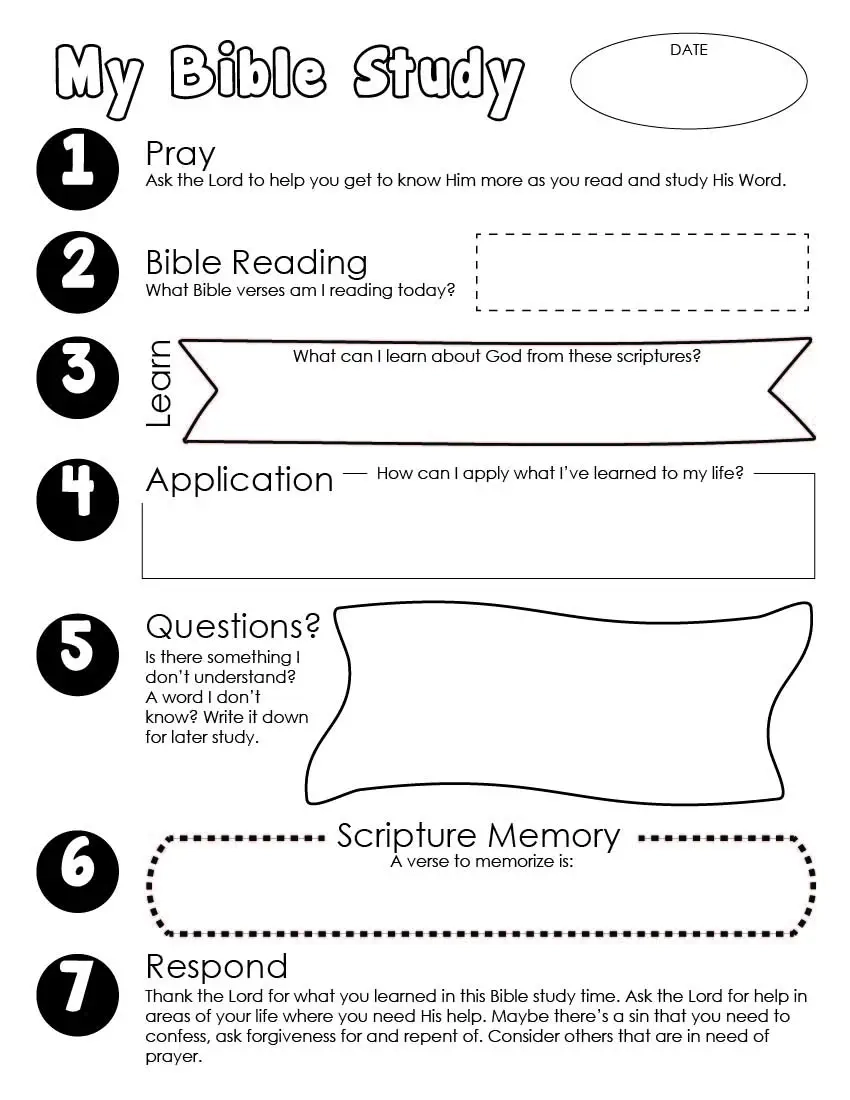 Bible Study Guide For Kids FREE Printable Wildly Anchored Faith Family Homeschool