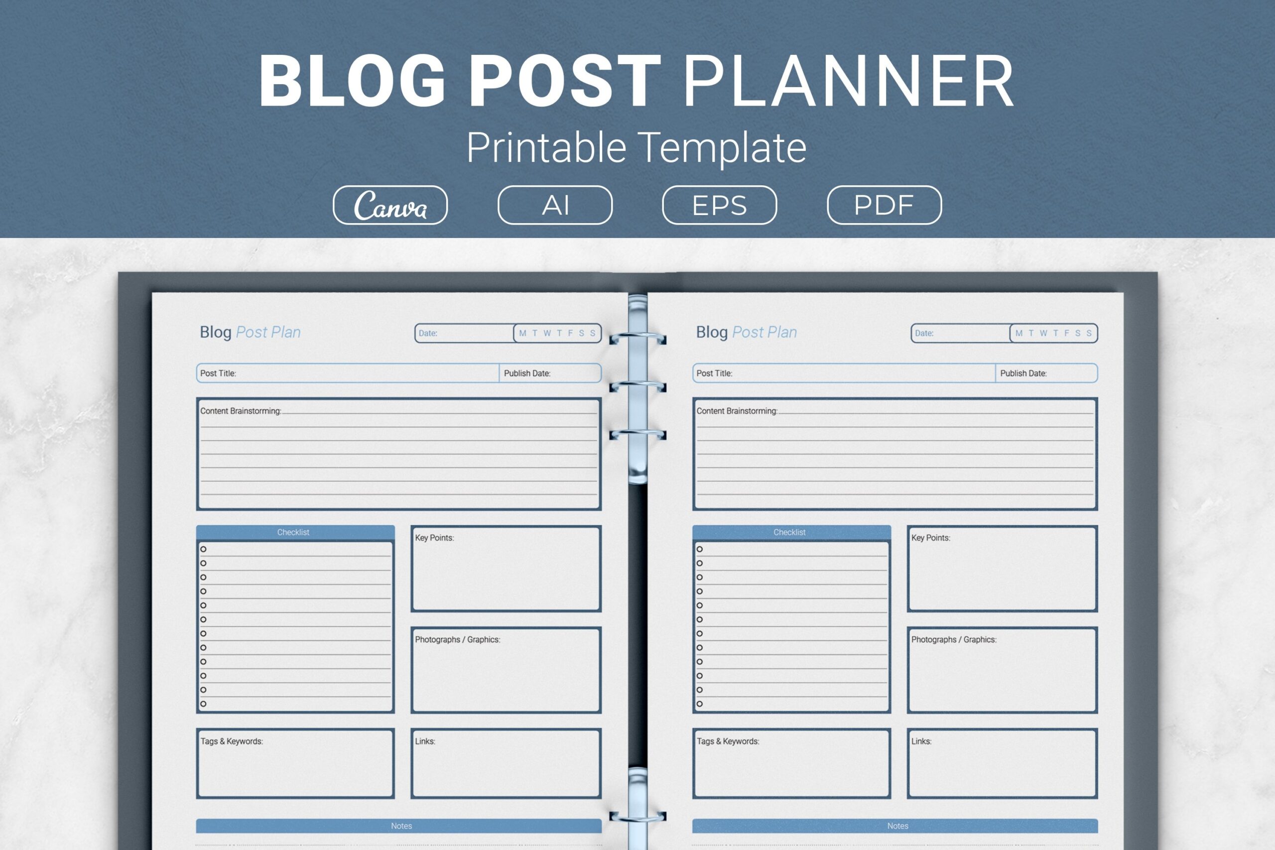 Blog Content Planner Printable