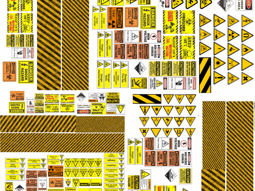 Bloodbeard s Garage Printable Warning And Danger Signs