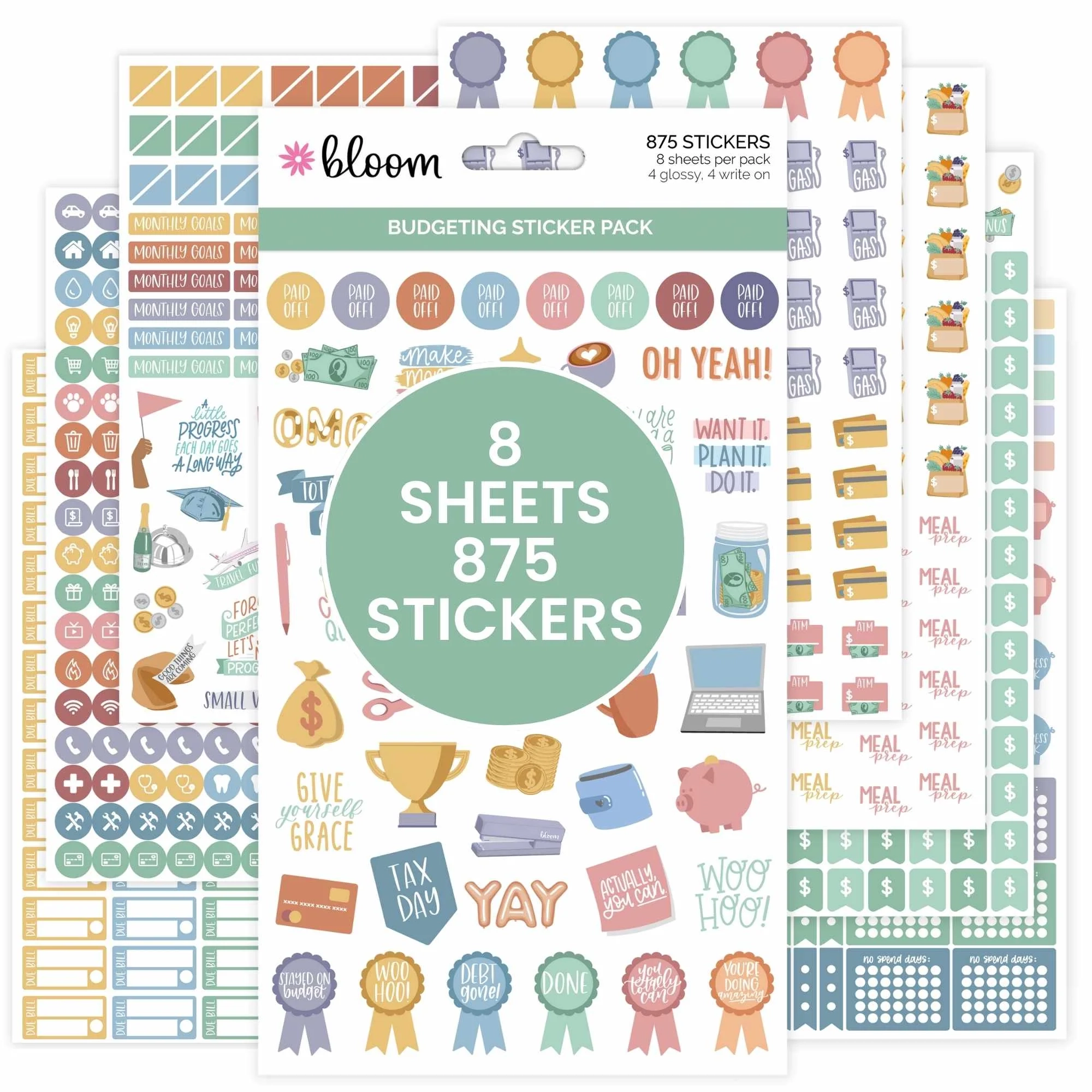 Budgeting Planner Sticker Pack By Bloom Daily Planners 