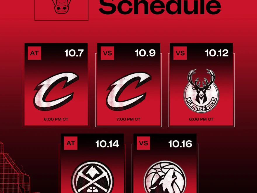 Bulls Announce 2025 Preseason Schedule Chicago Bulls