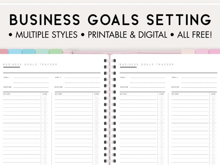 Business Goal Setting Worksheet PDF World Of Printables